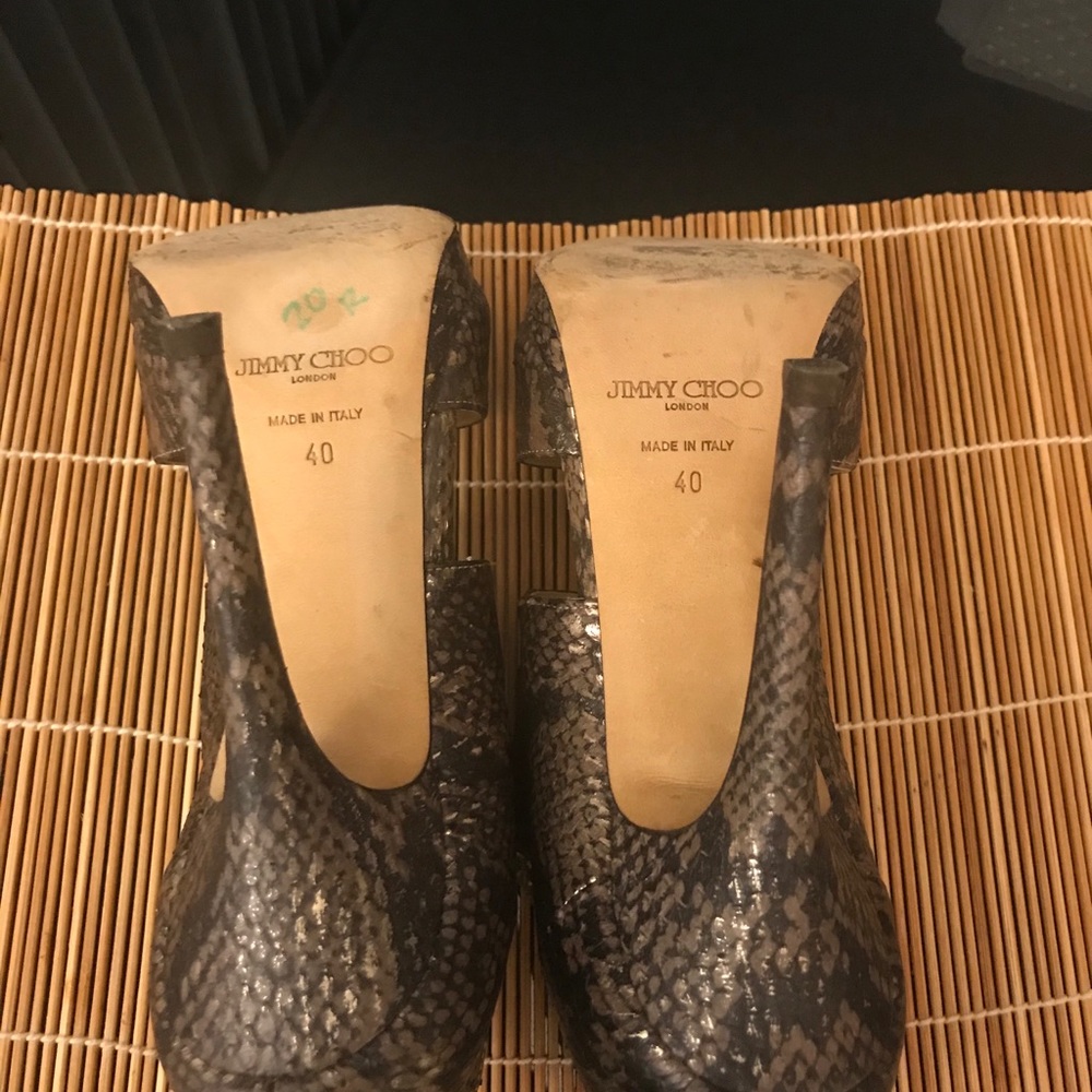 Authentic Private Jimmy Choo Multicolor Python Le… - image 7